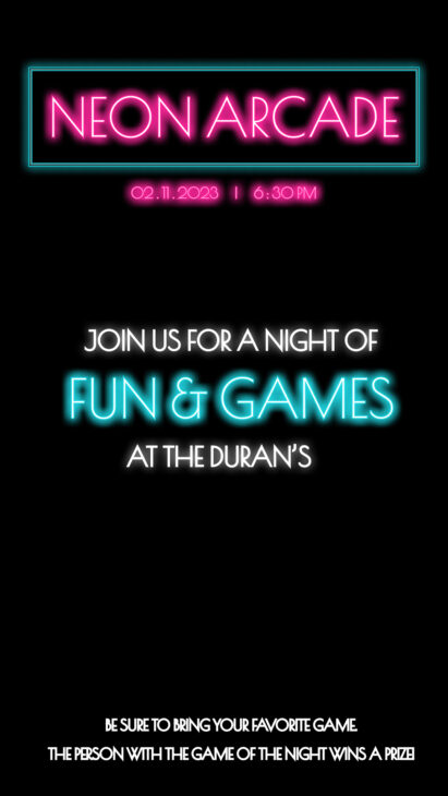 Game Night Invitation