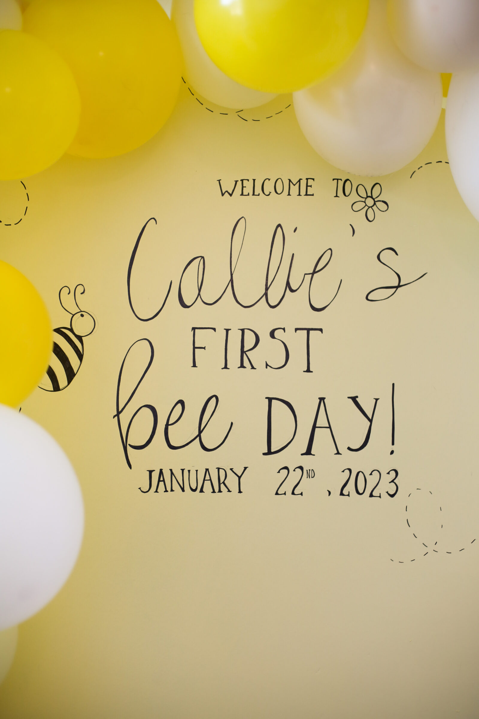 Bee Day Party Sign